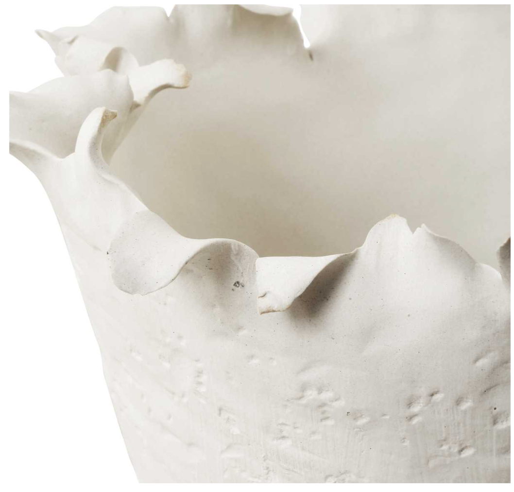 White Tall Bowl