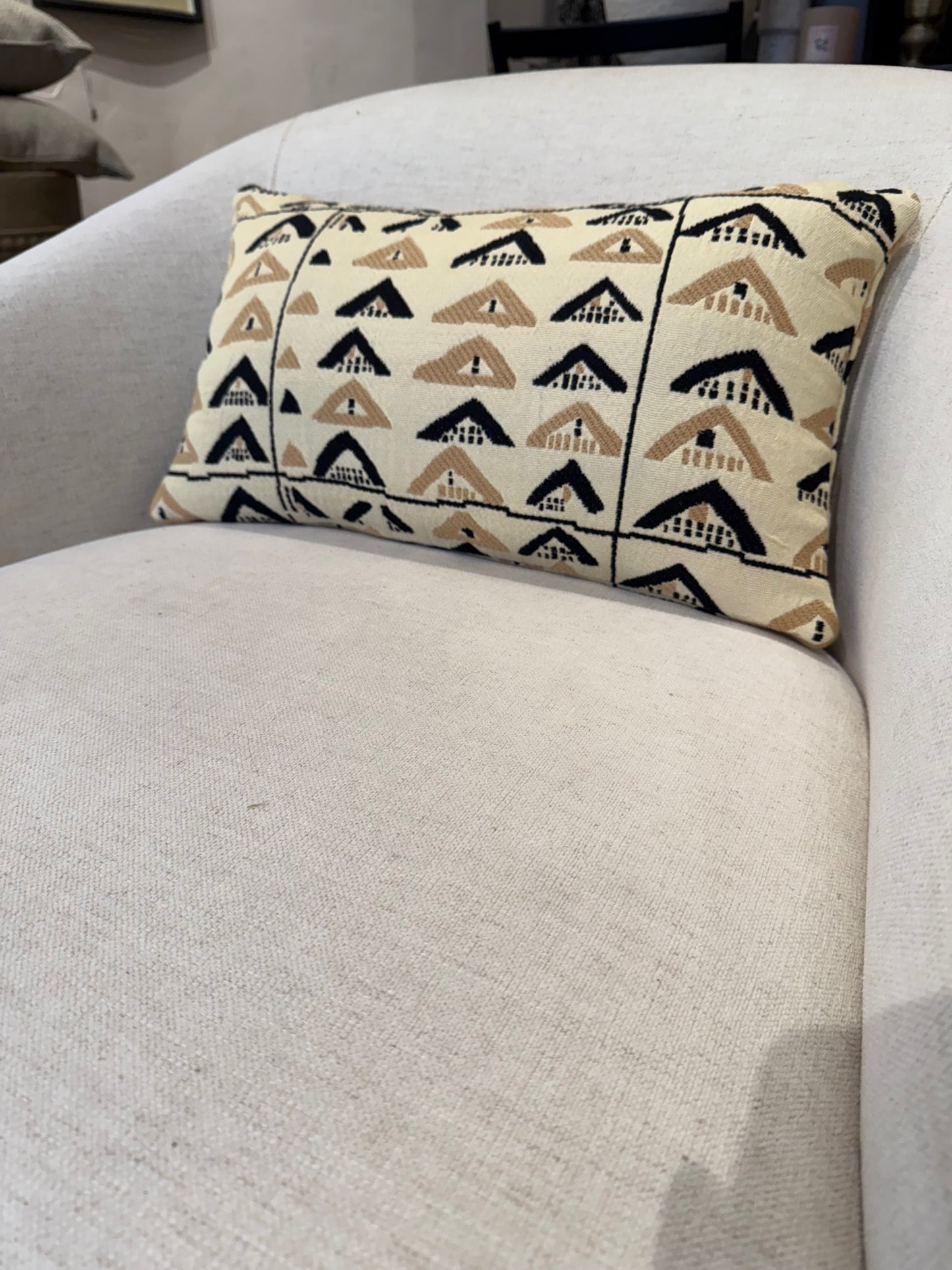 Lumbar Pillow of Le Manach fabric from France