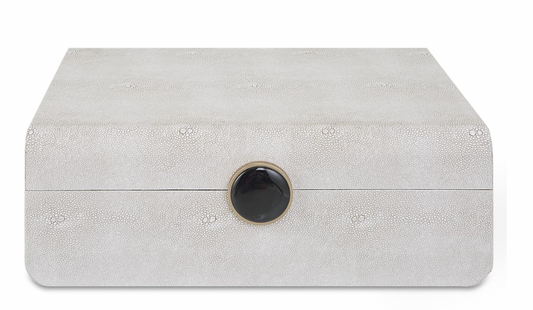 White Shagreen Box