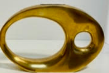 Vintage Brass Ikebana Sculpture