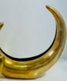 Vintage Brass Ikebana Sculpture Vessel