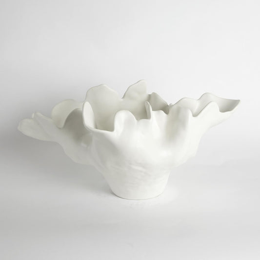 Ivory Flower Bowl Medium